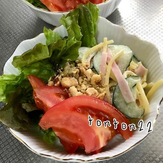 スパゲティサラダ野菜添え☆